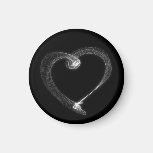 Abstraktes Valentinstag Herz Magnet (Vorne)