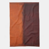 Abstraktes Verbranntes Oranges Horizont Geschirrtuch (Vertikal)