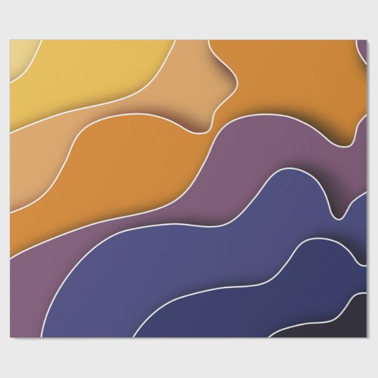 abstraktes Verpackungspapier Geschenkpapier (Flach)