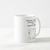 Abstraktes Verständnis wird real | Mathe Klarheit Kaffeetasse (VorderseiteRechts)