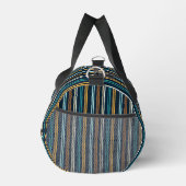 Abstraktes Vertikale Linien Muster Duffle Bag (Rechts)