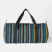 Abstraktes Vertikale Linien Muster Duffle Bag (Rückseite)