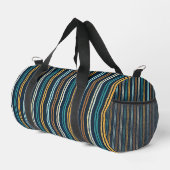 Abstraktes Vertikale Linien Muster Duffle Bag (Rechte Ecke)