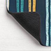Abstraktes Vertikale Linien Muster Mousepad (Ecke)
