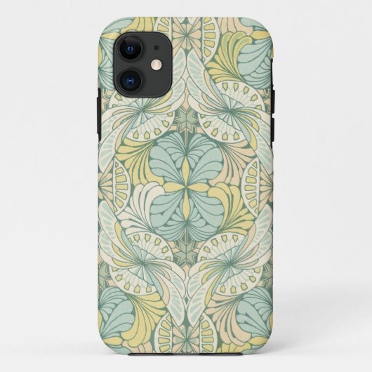 abstraktes verziertes Jugendstil Case-Mate iPhone Hülle (Rückseite)