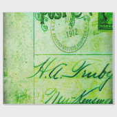 Abstraktes Vintage-Muster Geschenkpapier (Flach)
