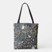 Abstraktes Vintage-Muster Tasche (Rückseite)