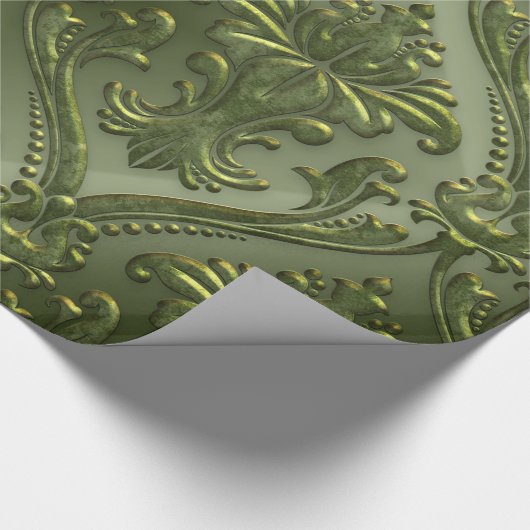 Abstraktes Vintages Aluminiummuster Geschenkpapier (Ecke)