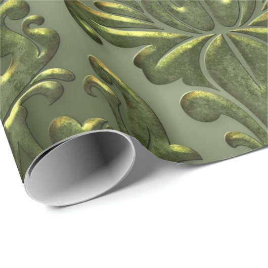 Abstraktes Vintages Aluminiummuster Geschenkpapier (Rolleneckpunkt)