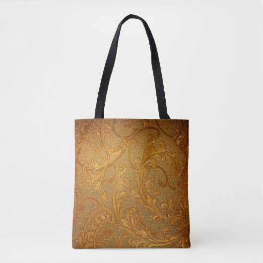 Abstraktes Vintages Blumenmuster Tasche (Vorderseite)