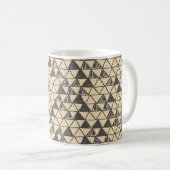 Abstraktes Vintages Dreieck-Muster. Kaffeetasse (VorderseiteRechts)