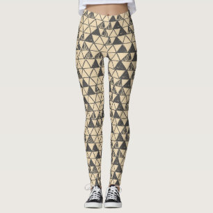 Abstraktes Vintages Dreieck-Muster. Leggings