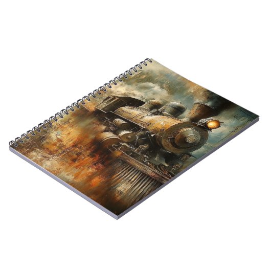 Abstraktes Vintages Motor-Notebook Notizblock (Linke Seite)