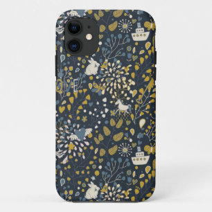 Abstraktes Vintages Muster iPhone 11 Hülle