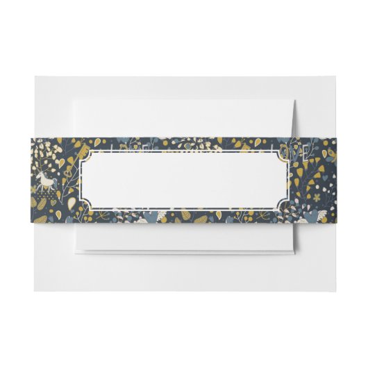 Abstraktes Vintages Muster Einladungsbanderole (Vorderseite Beispiel)