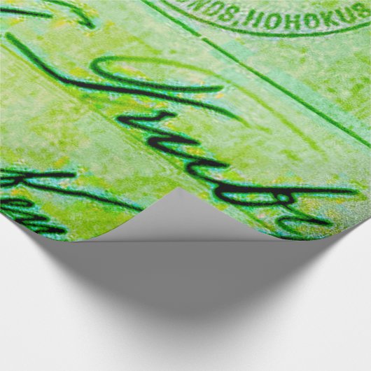 Abstraktes Vintages Muster Geschenkpapier (Ecke)