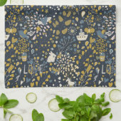 Abstraktes Vintages Muster Handtuch (Gefaltet)