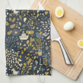 Abstraktes Vintages Muster Handtuch (Viertel Falte)