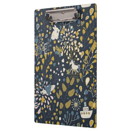 Abstraktes Vintages Muster Klemmbrett (Links)