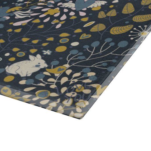 Abstraktes Vintages Muster Schneidebrett (Ecke)