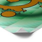 Abstraktes ViNYL-Poster Poster (Ecke)