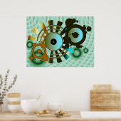 Abstraktes ViNYL-Poster Poster (Küche)