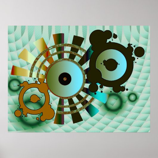 Abstraktes ViNYL-Poster Poster (Vorne)