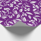 Abstraktes Violet-Musterpapier Geschenkpapier (Ecke)
