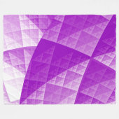 Abstraktes Violetmuster Fleecedecke (Vorderseite (Horizontal))