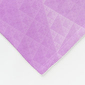 Abstraktes Violetmuster Fleecedecke (Ecke)