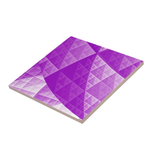 Abstraktes Violetmuster Fliese (Seite)