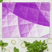 Abstraktes Violetmuster Handtuch (Gefaltet)