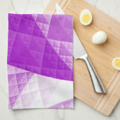 Abstraktes Violetmuster Handtuch (Viertel Falte)