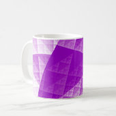 Abstraktes Violetmuster Kaffeetasse (Vorderseite Links)