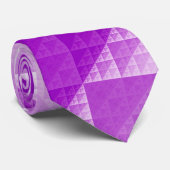 Abstraktes Violetmuster Krawatte (Gerollt)