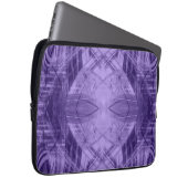 Abstraktes Violetmuster Laptopschutzhülle (Vorne Rechts)