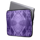 Abstraktes Violetmuster Laptopschutzhülle (Vorderseite Links)