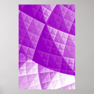 Abstraktes Violetmuster Poster