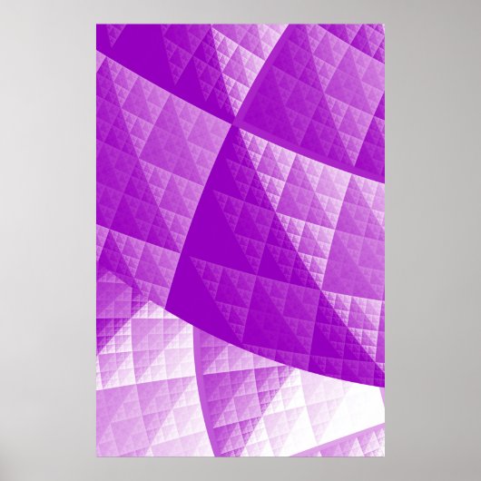 Abstraktes Violetmuster Poster (Vorne)
