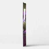 Abstraktes Violett Lila Khaki Fraktal Case-Mate iPhone Hülle (Rückseite / Links)