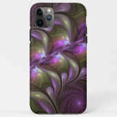 Abstraktes Violett Lila Khaki Fraktal Case-Mate iPhone Hülle (Rückseite)