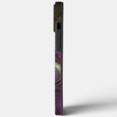 Abstraktes Violett Lila Khaki Fraktal Case-Mate iPhone Hülle (Rückseite / Links)