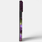 Abstraktes Violett Lila Khaki Fraktal Case-Mate iPhone Hülle (Rückseite / Rechts)