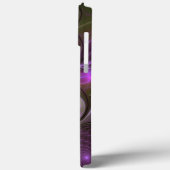 Abstraktes Violett Lila Khaki Fraktal Case-Mate iPhone Hülle (Rückseite / Links)