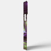 Abstraktes Violett Lila Khaki Fraktal Case-Mate iPhone Hülle (Rückseite / Rechts)