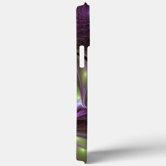 Abstraktes Violett Lila Khaki Fraktal Case-Mate iPhone Hülle (Rückseite / Rechts)