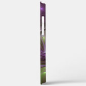 Abstraktes Violett Lila Khaki Fraktal Case-Mate iPhone Hülle (Rückseite / Links)