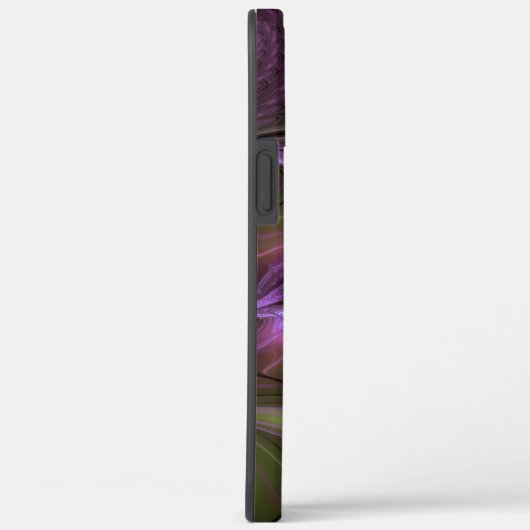 Abstraktes Violett Lila Khaki Fraktal Case-Mate iPhone Hülle (Rückseite / Rechts)