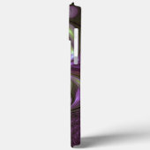Abstraktes Violett Lila Khaki Fraktal Case-Mate iPhone Hülle (Rückseite / Links)