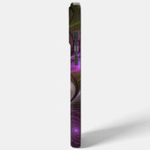 Abstraktes Violett Lila Khaki Fraktal Case-Mate iPhone Hülle (Rückseite / Links)